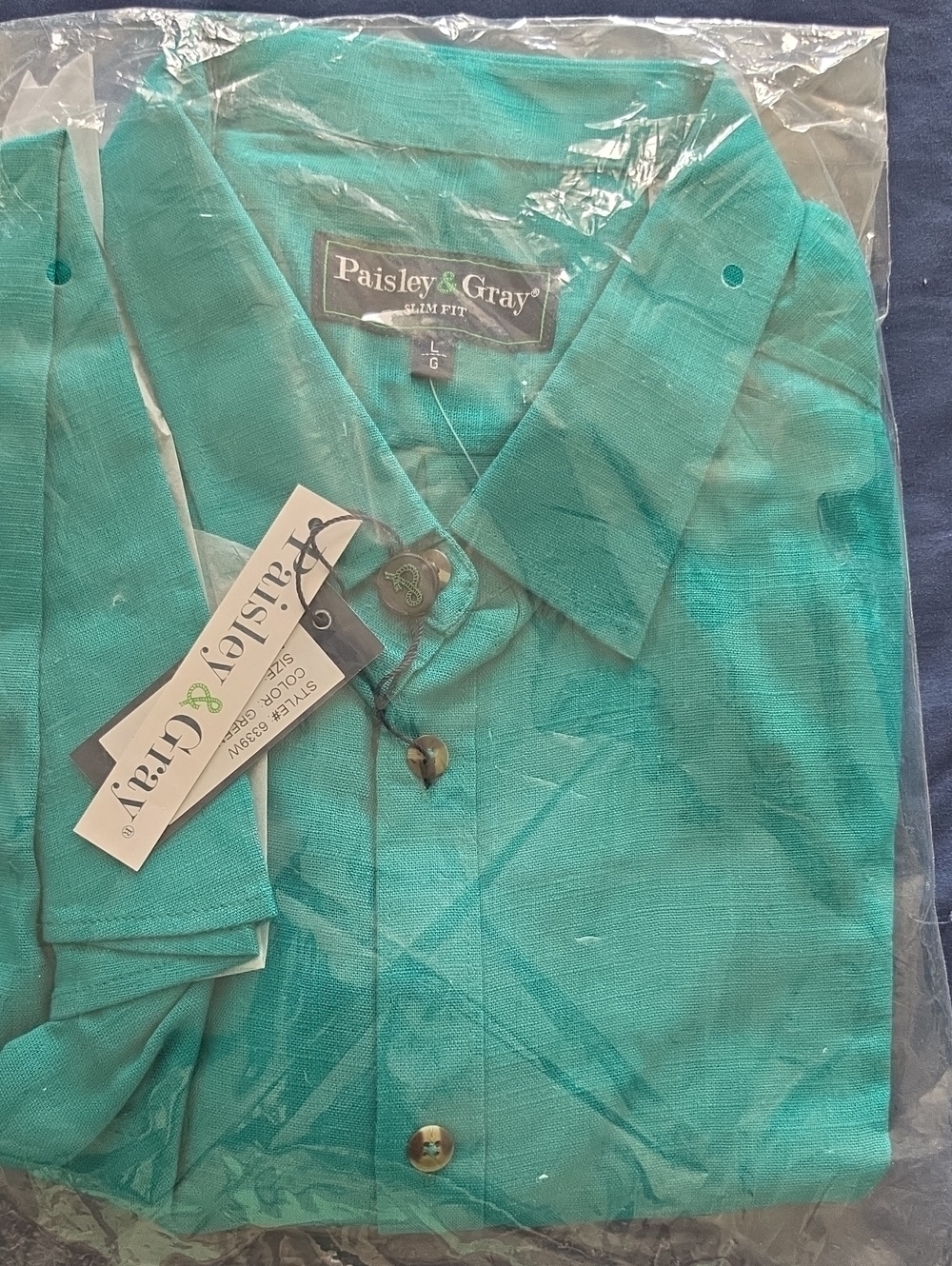 Paisley & Gray Men's Button-Down Shirt in Green